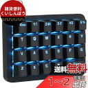 Koolertron 片手キーボード マクロキーボード ゲーミングキーボード メカニカルキーボードバックライト カスタマイズ可能 左手デバイス 23キーフルプログラマブル ブラック 青軸 ミニキーボード テンキー ショットカットキー 小型キーボード Type-C有線 ポータブル イラ