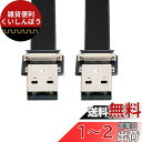 cablecc USB 2.0 Type-A オス - Type-A オス データ フラット スリム FPC ケーブル FPV & ディスク & スキャナー & プリンター用 20cm(2)