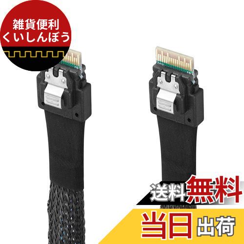 Twozoh SAS SFF-8654 to SFF-8654ケーブル SAS SFF-8654ケーブル 38ピンサーバーHDDデータ転送ケーブル..