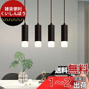 ANWIO ペンダントライト スポットライト 4個セット ダクトレール用 100cm調節可能 消費電力4.5W(40W形相当) LED電球付き リモコン付き コ...