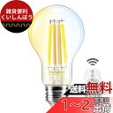 DiCUNO LED電球 E26口金 60W形相当 6W フィラメント電球 800lm 調光 調色 リモコン付き 電球色 昼白色 昼光色 全方向タイプ 遠隔操作 エジソン クリアタイプ 省エネ PSE認証済み A60 1個入(電池別売)