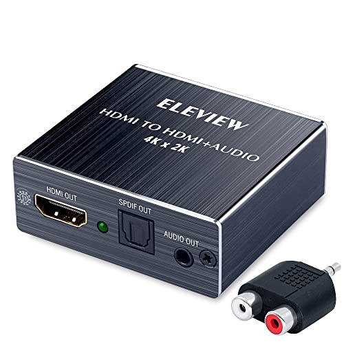 ELEVIEW HDMI 音声分離器 4K HDCP1.4 光デ