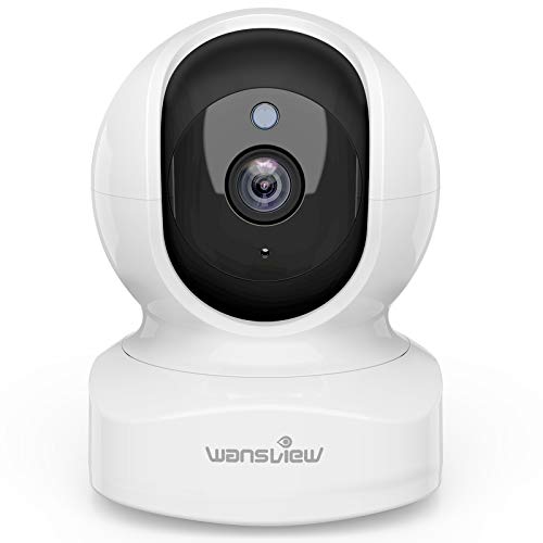 Wansview Q5ネットワークカメラ 300万画素 2Kベイビーモニター Wi-Fiカメラ ワイヤレス屋内防犯カメラ ペットカメラ 360度ベビー老人ペット見守り 2.4gwifi対応 動体検知 双方向音声 暗視撮影 録画可能 アプリ無料 白