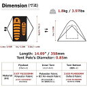 Azarxis テント ツーリングテント ソロテント 二重層 前室 軽量 防風 防雨 1 2 3 人用 3シーズン 4シーズン 夏 冬 てんと ひとり用 ふたり用 キャンプ/登山用/山岳/バイク/遠足/ピクニック 2