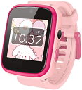 AGPTEK 日本正規品 キッズ 腕時計 子供用 スマートウォッチ smart watch for kids 時計 女の子 1.54inタッチスクリー 35万高画素 動画 撮影 自撮り 文字盤DIY 8GB内蔵 歩数計 録音 ゲーム 音楽再生 英語時刻の学習 アラーム usb充電式 知育玩具 おもちゃ 小学生 誕生日