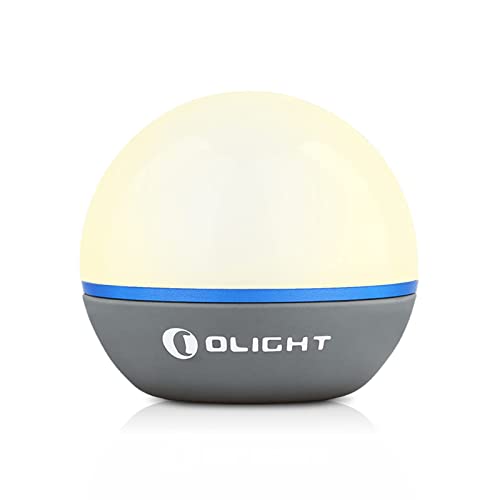 OLIGHT(オーライト) Obulb ナイトライト 授乳ライト 小型 4モード切替 56時間使用 55ルーメン ベッドサイドライト 常夜灯 手元ライト 寝室 USB充電式 廊下 電球色 LEDランタン IPX7防水 軽量 オムツ替え用 アウトドア キャンプ グレーのサムネイル