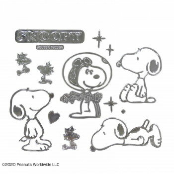 【メール便送料無料】SNOOPY スヌーピー エンブレムステッカーラージ スヌーピーポーズ SN206