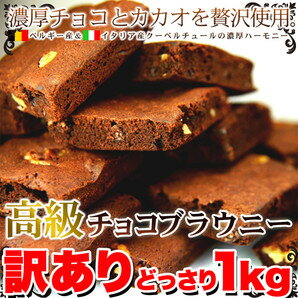 【送料無料】訳ありスイーツ チョコレート！訳あり 高級チョコブラウニーどっさり1kg