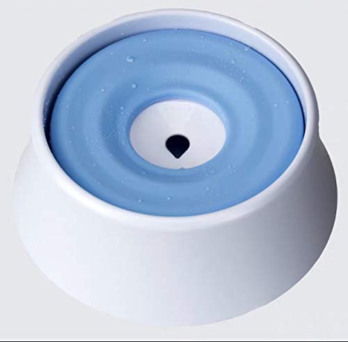 N&S ペット給水器 水入れ 濡れない 飛び散り防止 こぼれ防止 溢れ・飛び出さない 大容量1200 ml (ブルー)