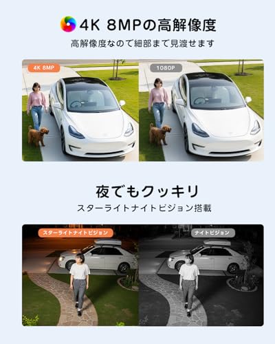 800�����ǡ�360��PTZ Dipclea ���ȥ���� ���� �����顼 ������ 4k wifi camera �ƻ륫��� �磻��쥹/�����к�/PIR���θ���/��������/��֥��顼����/2.4GHzWiFi�Τ� Alexa/google�б� ���������� SD������/