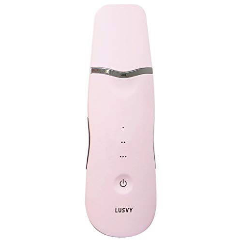 LUSVY 超音波式ウォーターピーリング L201WP 充電式 専用ポーチ付属 ピンク