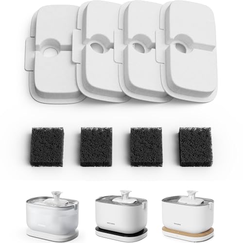 PETLIBRO 自動給水器 フィルター 給水器交換用 正規品フィルター(4個入)ペット水飲み器用 4層ろ過構造 活性炭+イオン交換樹脂+不織布 対応機種 WF...