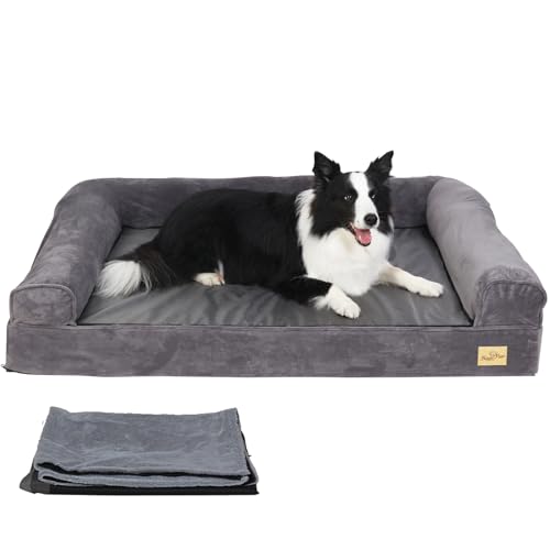 BingoPaw 犬 ベッド 大型犬 夏 クッション 洗える ソファ 枕付き 介護ベッド 床ずれ防止 中型犬 オール..