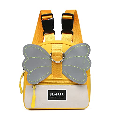 Tolacos 猫用リュック 犬用バックパック ハーネスお散歩バッグリュック 可愛い蝶の羽 キャンプハイキング 反射ストリップデザイン サイズ調整可 オフホワイト