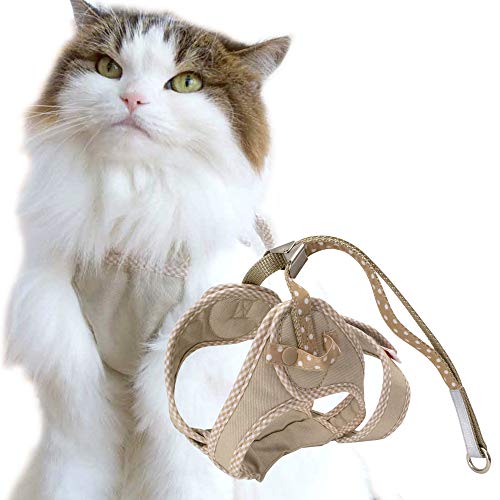 猫用ハーネス ダブルブロックタイプ Mサイズ ゴロにゃんオリジナル ソフトベージュ Mサイズ