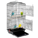 iimono117 鳥かご インコ 大型 (高さ93×幅45×奥行35cm) 持ち運び 鳥 ケージ バードゲージ 鳥小屋 引き出し式トレイ 止まり木 ブランコ ...