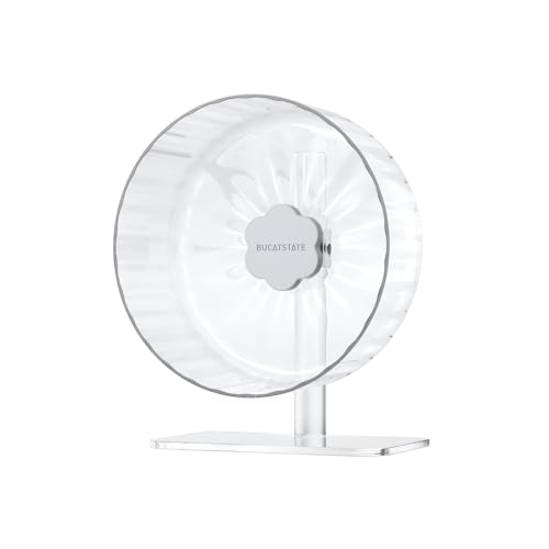 BUCATSTATE 新版 スターライト ホイール 220 ハムスター 回し車 最適化 サイレントホイール 静音タイプ 無音 透明 クリアー 安定 走りやすい ...