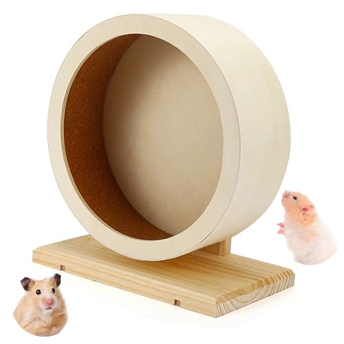 smine ハムスター サイレントホイール 21cm 回し車【静音/安全設計】天然松木 運動器具 ドワーフ ジャンガリアン ゴールデン 小動物用 おもちゃ ペッ...