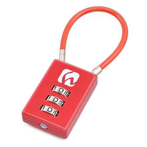 ヘンリービギンズ(Henly Begins) デイトナ ワイヤーロック シートバッグ対応 鍵 南京錠 ワイヤー長100m..