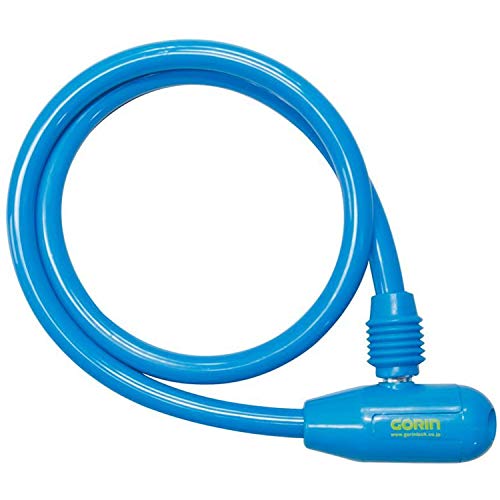 ゴリン(GORIN) ワイヤーロック [ブルー] 70cm ディンプルキー3本付属 G222WB(4)