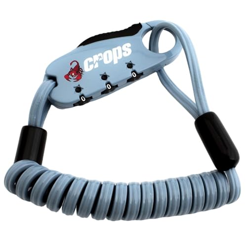 クロップス(crops) 形状記憶ケーブル ワイヤーロック Q-BIRO MINI (キューバイロミニ) | 2mmダブル×900mm 3桁ダイヤル SPD04...