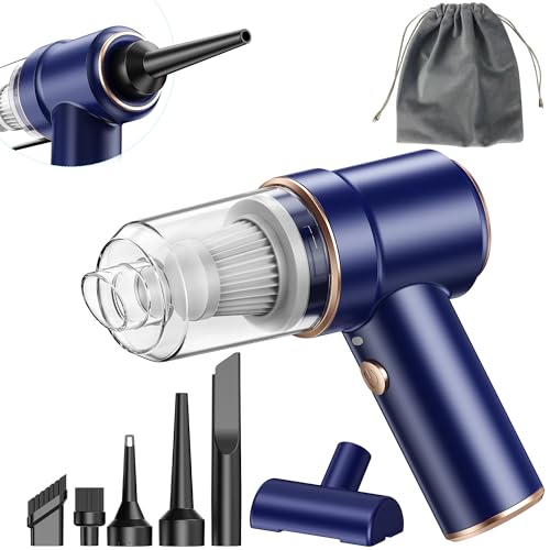 【新登場】 CVOSUN ハンディクリーナー 多機能 車用掃除機 コードレス 25000Pa 強力吸引力【吹き飛ぶ/吸い込む/空気入れ/空気抜き】 Type-C...