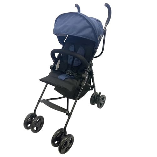 シンセーインターナショナル ベビーカー アルミバギー 日よけ 軽量 ネイビー