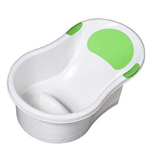 永和 新生児用ベビーバス お風呂でもキッチンのシンクでも使えるバスタブ グリーン 1個 (x 1) 498111