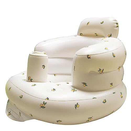 BubuBubu バスチェア ベビーチェア 赤ちゃん ベビー用バスチェア ベビーソファー ふわふわシャワーチェア イス 空気椅子 お座り練習チェア エアーポンプ...