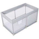 BabyGoo メッシュ ベビーサークル 【安全検査合格品】 プレイヤード ベビーゲート 赤ちゃん 子供 ベビールーム キッズスペース 長方形 正方形 持ち運び...