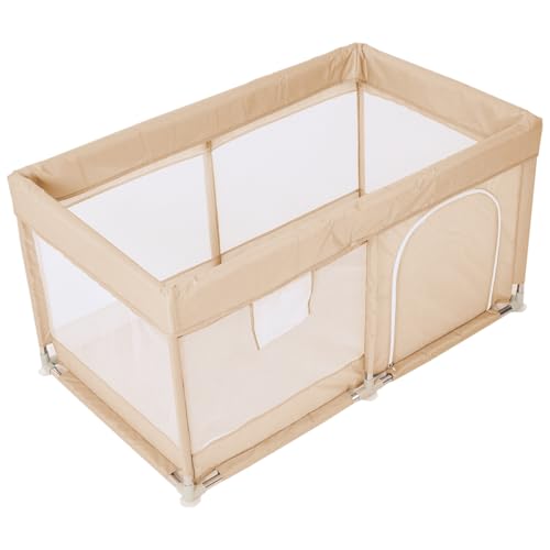 BabyGoo メッシュ ベビーサークル 【安全検査合格品】 プレイヤード ベビーゲート 赤ちゃん 子供 ベビールーム キッズスペース 長方形 正方形 持ち運び...