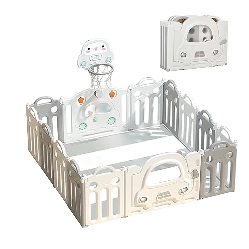 ベビーサークル 折りたたみ 扉付き 14枚セット ベビーサークル 赤ちゃん サークル 折畳み ベビーゲート ベビーフェンス キッズランド プレイヤード おもちゃ...