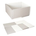 アンジュスマイル サークルマット ベビーサークル&プレイマット 2way ベビーサークル プレイマット 折りたたみ プレイヤード ボールプール コンパクト 防水...