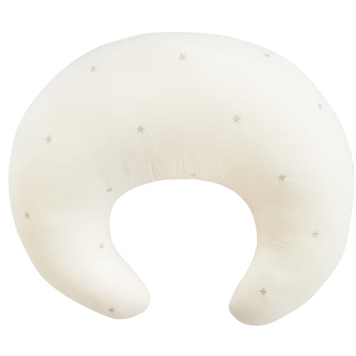 SANDESICA サンデシカ 授乳クッション | 中身まで洗濯機で洗える ふんわりシボガーゼ (スターアイボリー(4160-8888-30)