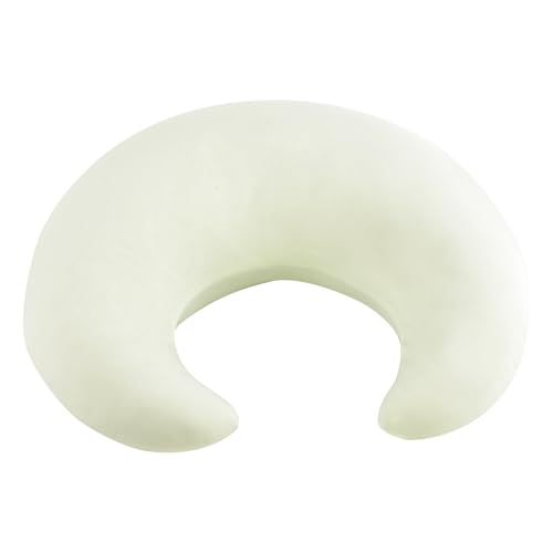 JEMAジェマ クッション もちもち ふわふわ 三日月型クッション 抱き枕 肘置き 背もたれ 腰当 ひんやり 通気性よい オールシーズン 接触冷感 読書 ゲーム 授乳 カバー洗える ライトグリーン