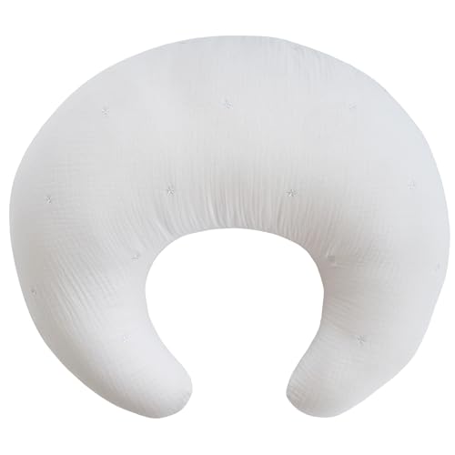 SANDESICA サンデシカ 授乳クッション | 中身まで洗濯機で洗える ふんわりシボガーゼ (スターライトグレー(4160-8888-32)