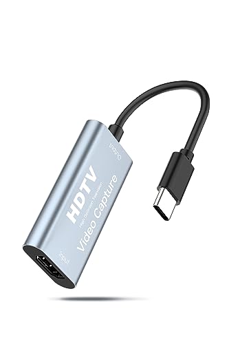 【2023新登場】Newluck USB-C & HDMI 変換アダプタ キャプチャーボード HDMI キャプチャーボード HD画質録画 HD1080P/4Kパ...