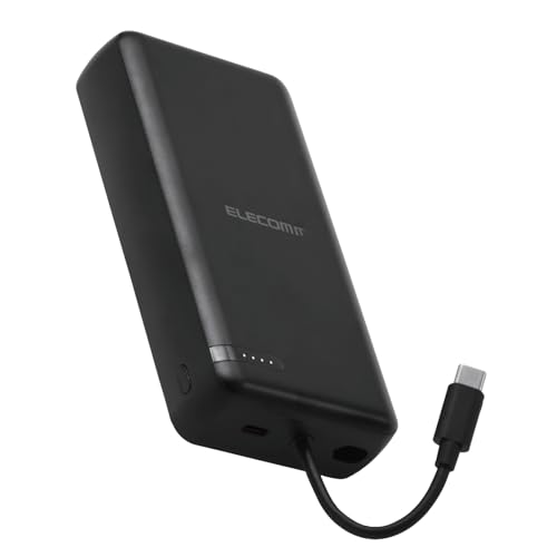 쥳 ХХåƥ꡼ 20000mAh 20W USB PDб Type-C1ݡ USB-C֥ ֥å EC-C35BK