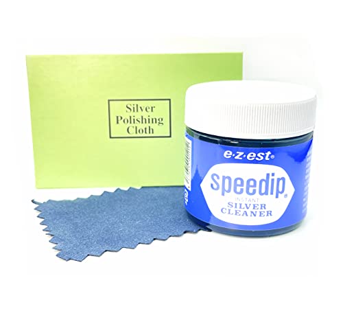 e-z-est シルバークリーナー スピーディップ (80g) & シルバーポリッシュ セット│彫金 シルバーアクセ..