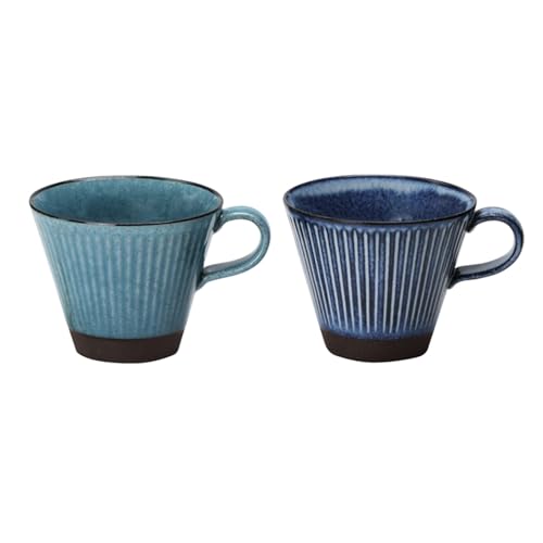 美濃焼 ペアマグ マグカップ 2個セット 約320ml 電子レンジ対応 陽だまり 四季 夏 日本製 HDM-3053BT
