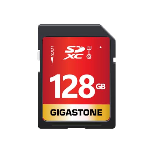 【5年保証】GIGASTONE 128GB SDカード SDXC UHS-I U1 C10 80MB/s メモリーカード フルHD ビデオ デジタルカメラ 高速...