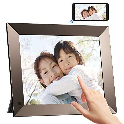 Dragon Touch デジタルフォトフレーム 10インチタッチスクリーン WiFi対応 IPS広視野角 人感センサー 16GB内蔵メモリ 磁気式スタンド付き...