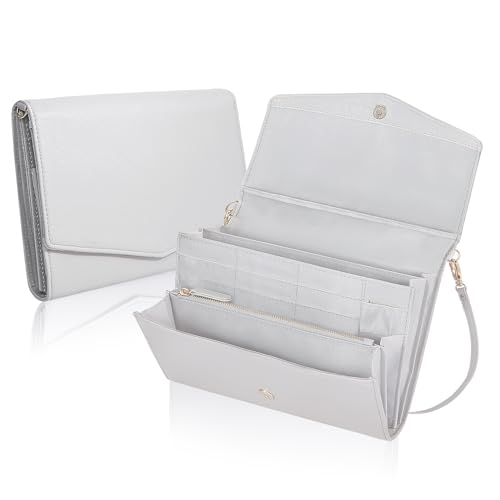 母子手帳ケース 肩掛け レザー 二人用 ジャバラ シンプル 斜めがけバッグ 【長さ調節可能】お薬手帳ケース手触り良い 大容量 W16.5×H24×D3cm 保険証・診察券・キャッシュカード等をまとめる