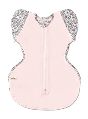 [Neclumi] ねくるみ 秋 冬 スワドル 新生児用 足元オープンで夜間オムツ替えラク 腕出しOK 綿96% 伸縮生地 洗濯機・乾燥機OK 足元オープン IHDI認証 M字設計 助産師の声から