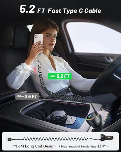 Rocoren������LED ��1.6m���̥����륱���֥���ܡ� �����������å�USB �� ���Ŵ� ��®���� 70W �������㡼���㡼 QC+PD 3�ݡ���(35W+35W+30W) �ֺܽ��Ŵ� ����LED�դ�12V/24V�б� iPhone/iPad/MacBook/Android �Ƽ�