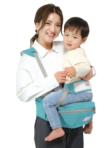 Speaks ヒップシート 抱っこ紐 【抱っこが楽になる】 ウエストポーチ 補助ベルト付き 耐荷重20kg 散歩 贈り物にも ベビーキャリア ポケット 赤ちゃん...