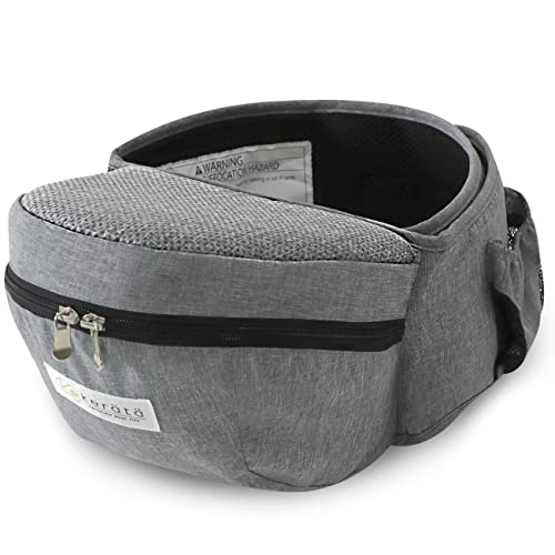 ◆商品名：(ケラッタ) HipGo ヒップシート 抱っこ紐 軽量たったの375g ウエストキャリー 滑り止め付 ウエストポーチ (グレー)ヒップシートって使いかたがむずかしそう… 手軽に簡単に使えてお手頃価格なキャリアがあったらいいのに。 そんなママ&パパに！ ヒップシートが初めての方はもちろん、2個目としてもオススメです♪ケラッタのベビーキャリアはシンプルな使い方と優れた機能性でママパパ赤ちゃん皆が快適に過ごせる作りになっています。気軽に簡単に使えるので、忙しい日のちょっとしたおでかけや遠出までお使い頂けます。 また、3WAYで使い分けが出来るので様々なシーンに合わせてお使いいただくことも可能です♪日本語説明書もついているので初めての方でも安心です。赤ちゃんの座るシート部には滑り止めが付いているので赤ちゃんが滑らず安心！また、ママやパパの負担を軽減する構造になっているので疲れにくいのも嬉しい！【ママ&パパと赤ちゃんに優しい安心&快適構造】《そのシート全面に滑り止め》赤ちゃんが座るシート部には全面に滑り止めが縫い付けられているので、赤ちゃんが動いても滑らず安心です。《その2重で固定する腰ベルト》腰ベルトはマジックテープでベルトを固定した後にバックルを留め、固定します。2重でしっかり固定されるので安心です。《その赤ちゃんが快適に過ごせる30°設計のシート》シート部は赤ちゃんの身体に負担がかからない30°設計になっています。また、斜めに傾いていることで、赤ちゃんが体を傾けても倒れにくいので安心です。《そのウエストガードクッション》腰ベルト内側のおなかに当たる部分はクッション仕様になっているので、ママパパのお腹への負担を軽減します。《その幅広ベルト》しっかりしっかり13.5cmの幅広ベルトが体重を分散させ腰負担を軽減。《その座面クッション》赤ちゃんが座ったときにお尻が痛くならないようにクッションをしっかり詰めました。《その便利な収納ポケット付き》正面には大容量サイズのポーチ、サイドにはちょっとした小物を入れておける収納ポケットとドリンクホルダー付き！《そのお手入れラクラク！》シート座面のファスナーを開け、中に固定されているプラスチックを取り出せば、シート部のカバーとキャリアを両方洗うことができ、いつでも清潔を保てます♪ 製品の品質を保ってお使いいただくために洗濯機は使用せず、手洗いをしてください（洗濯機を使用すると劣化が早まる可能性があります）。乾かすときは日陰でつり干しをしてください。【3WAYの使い道】赤ちゃんが安心する抱っこスタイル【対面抱っこ】や、好奇心旺盛な赤ちゃんのための【前向き抱っこ】スタイル、腰すわり前や寝かしつけ時に使える【横抱き】と、3通りの使い方が出来るので、様々なシーンに合わせてお使い頂けます。色んな抱き方もこれ一つあればOK!【赤ちゃんと一緒にもっといろんなところへ出掛けたい!】電車やバスなどの移動時や、荷物が増えるお買い物、お散歩はもちろん、イベントや旅行など、さまざまなシーンでお使い頂けます。アクティブなお出かけはもちろん、赤ちゃんがおねむモードの時も◎！赤ちゃんと密着できるので、お母さんのぬくもりを感じながら、安心して眠れます♪「抱っこ！」「降ろして！」のわんぱく赤ちゃんにもオススメです！ 【対象年齢】3カ月~ 【推奨耐荷重】20kg【サイズについて】ウエスト60cm~110cm対応可能 *帝王切開でご出産されたお客様へ：ヒップシートは構造上、下腹部に一定の力がかかる仕様になっております。お子さまの重みで下腹部の痛みが生じる場合がございますのでご注意ください。hip_sld