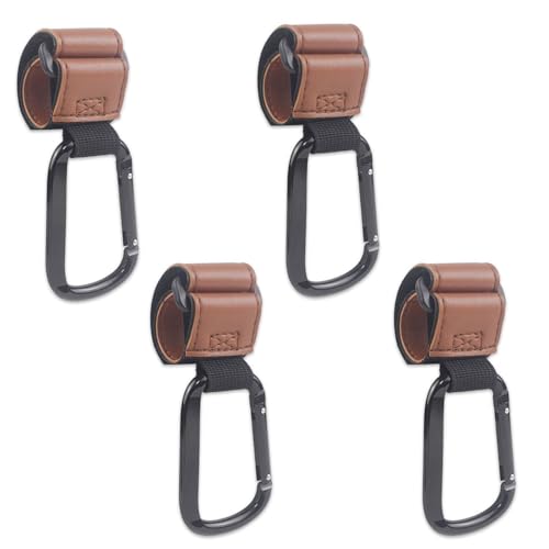 Refoiner ベビーカー フック カラビナ スーツケース フック 多機能バギーフック キャリーケース ペットカート 自転車 フック ベビーカー アクセサリー 強力なベルクロを使用した一体構造 ベ