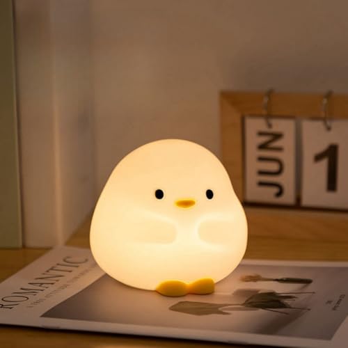 RAKSONIC かわいいアヒルギフトナイトライト 授乳ライト 間接照明 ルームライト 常夜灯 枕元ライト 充電式LEDベッドサイドランプ 寝室 リビングルーム用 子供 男の子 女の子贈り物(アヒルを抱