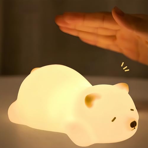 AUSTYLCO ナイトライト 常夜灯 シリコンライト タッチ式制御ナイトライト 寝る時用ライト タッチライト 授乳ライト 夜の光 ベッドサイドランプ 読書灯 ライト 子供 暖色 ライト TYPE-C充電 1200mA